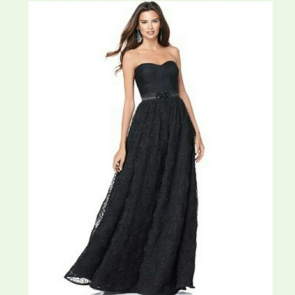 Adrianna Papell Dresses & Skirts - Adrianna Papell Tulle Rose Strapless Gown, 16